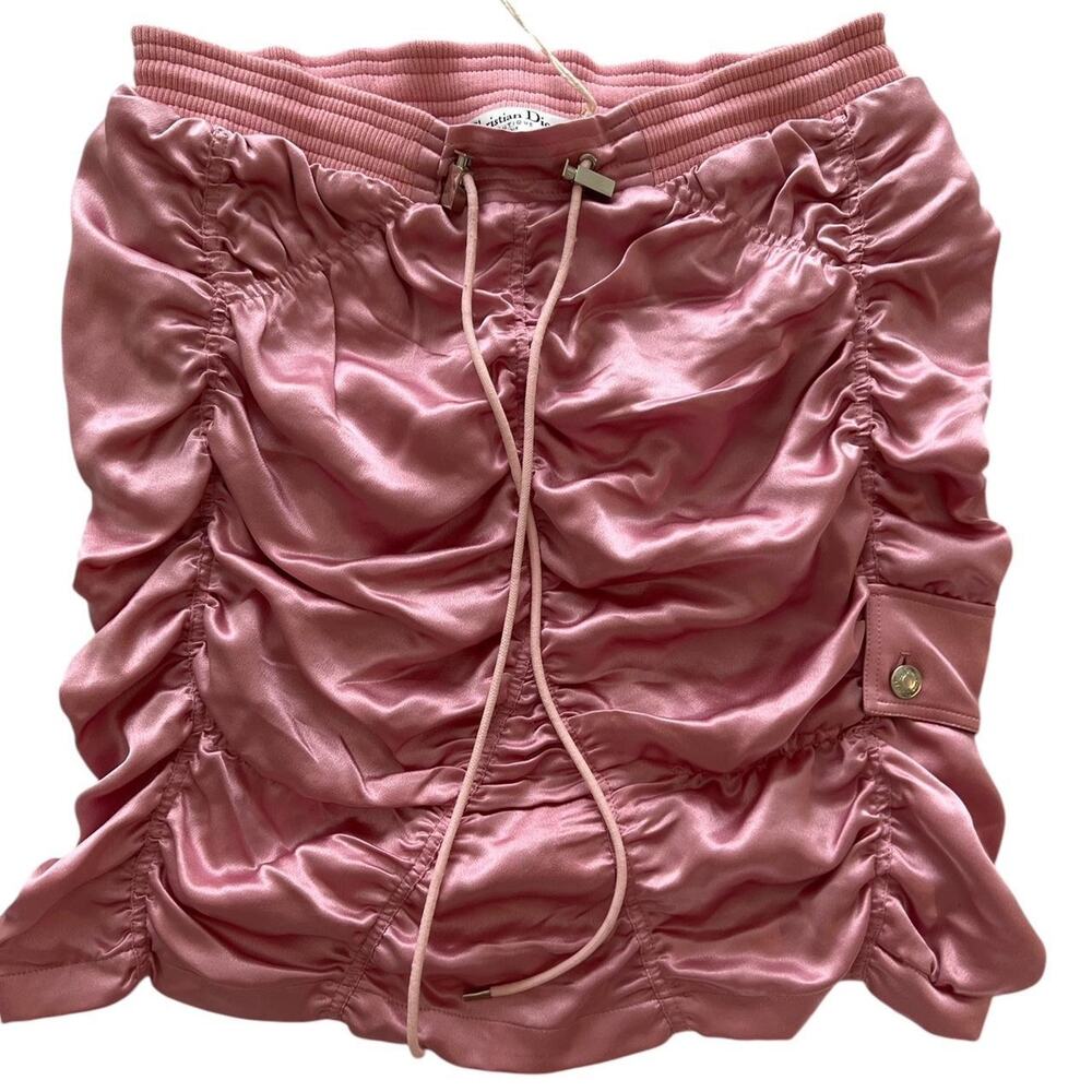 Vintage christian dior pink rouched